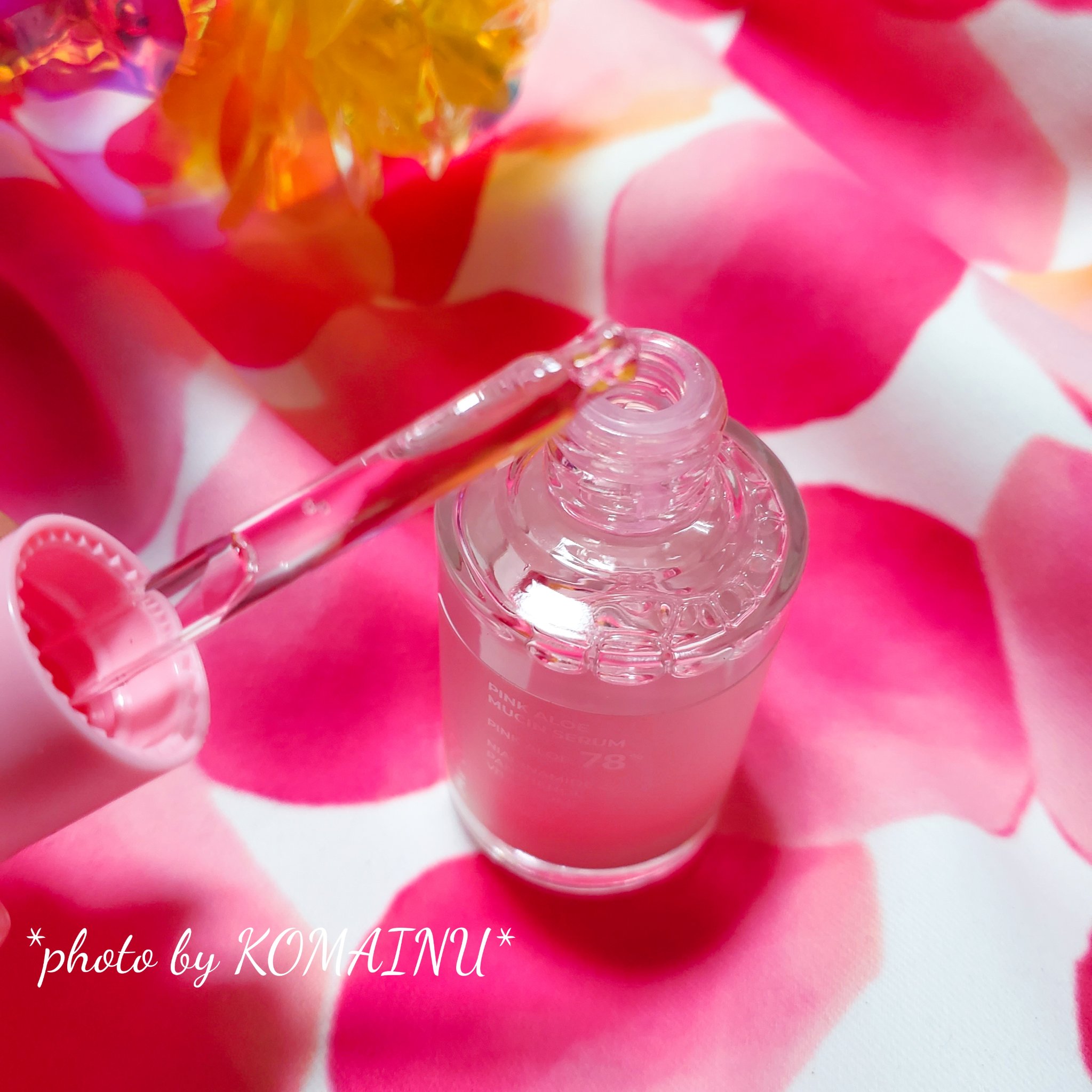 ピンクアロエムチンセラム/APRILSKIN/美容液を使ったクチコミ（2枚目）