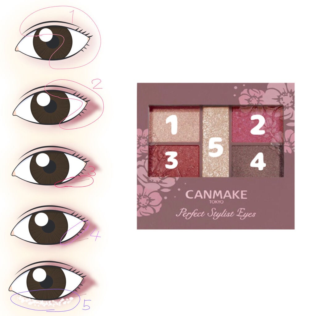 パーフェクトスタイリストアイズ/キャンメイク/アイシャドウパレットを使ったクチコミ(2枚目)