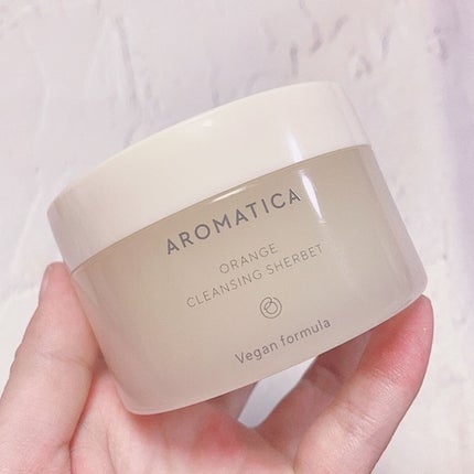 オレンジクレンジングシャーベット/AROMATICA/クレンジングバームを使ったクチコミ(5枚目)