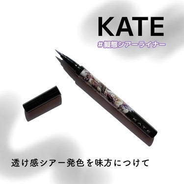 シアーペインティングライナー PU 透け感パープル/KATE/リキッドアイライナーを使ったクチコミ（1枚目）