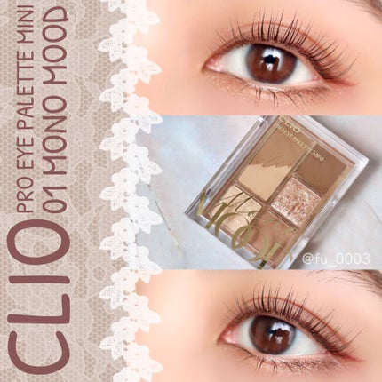 プロ アイパレット ミニ/CLIO/アイシャドウパレットを使ったクチコミ(1枚目)
