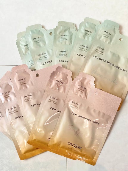ディープモイスチャー マスク (ケアクリーム付き)/cerXcer/シートマスク・パックを使ったクチコミ(2枚目)