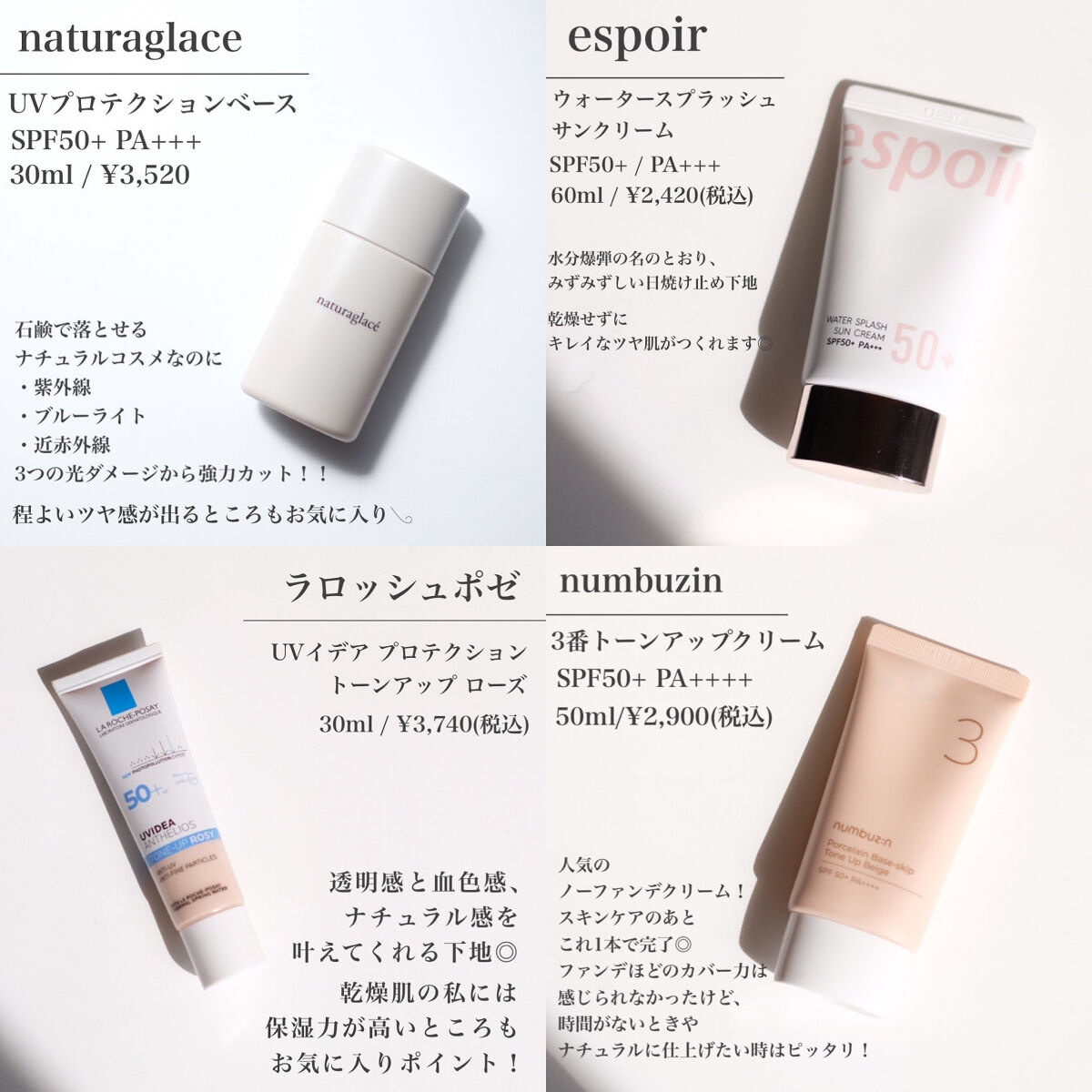 あなたはどっち派？ナチュラグラッセ・ラ ロッシュ ポゼ・espoir