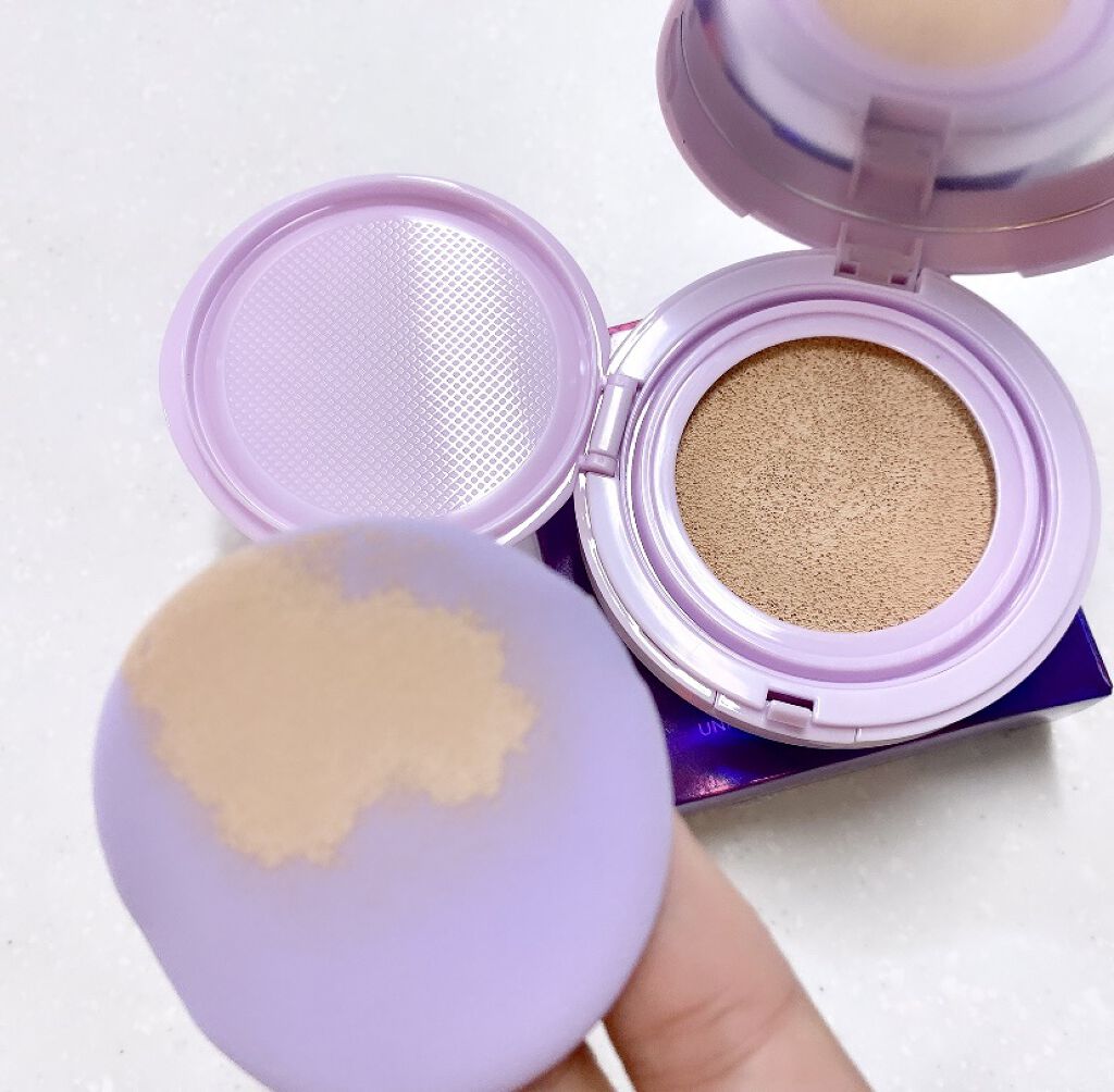 ユニコーン オーロラ光彩クッション/SELF BEAUTY/クッションファンデーションを使ったクチコミ（3枚目）