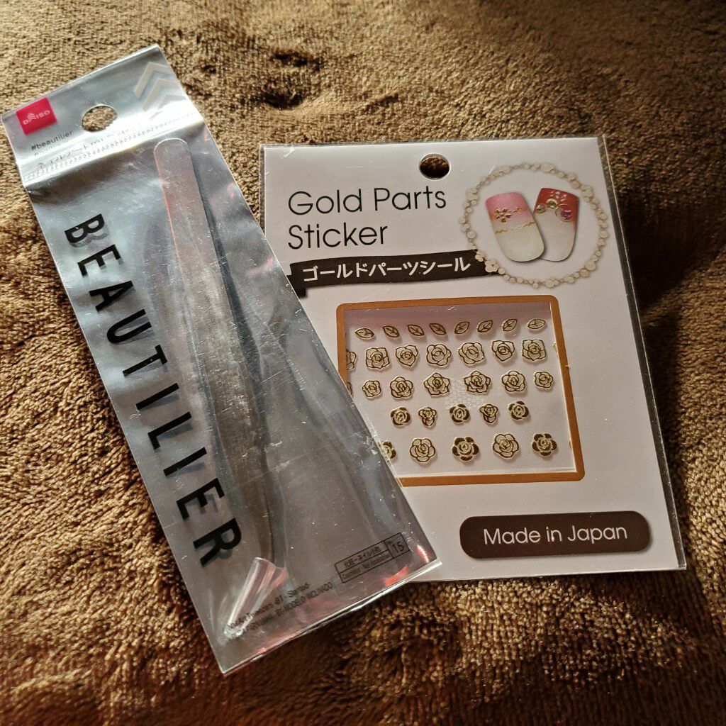 ネイルアート用 ピンセット(イーグルタイプ)/DAISO/ネイル用品を使ったクチコミ(2枚目)