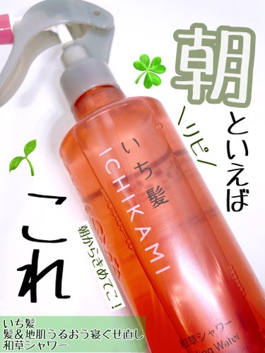 いち髪 髪＆地肌うるおう寝ぐせ直し和草シャワーのクチコミ「毎朝これを使って忙しい朝を乗り切っています！！

いち髪
髪＆地肌うるおう寝ぐせ直し和草シャワ.....」（1枚目）