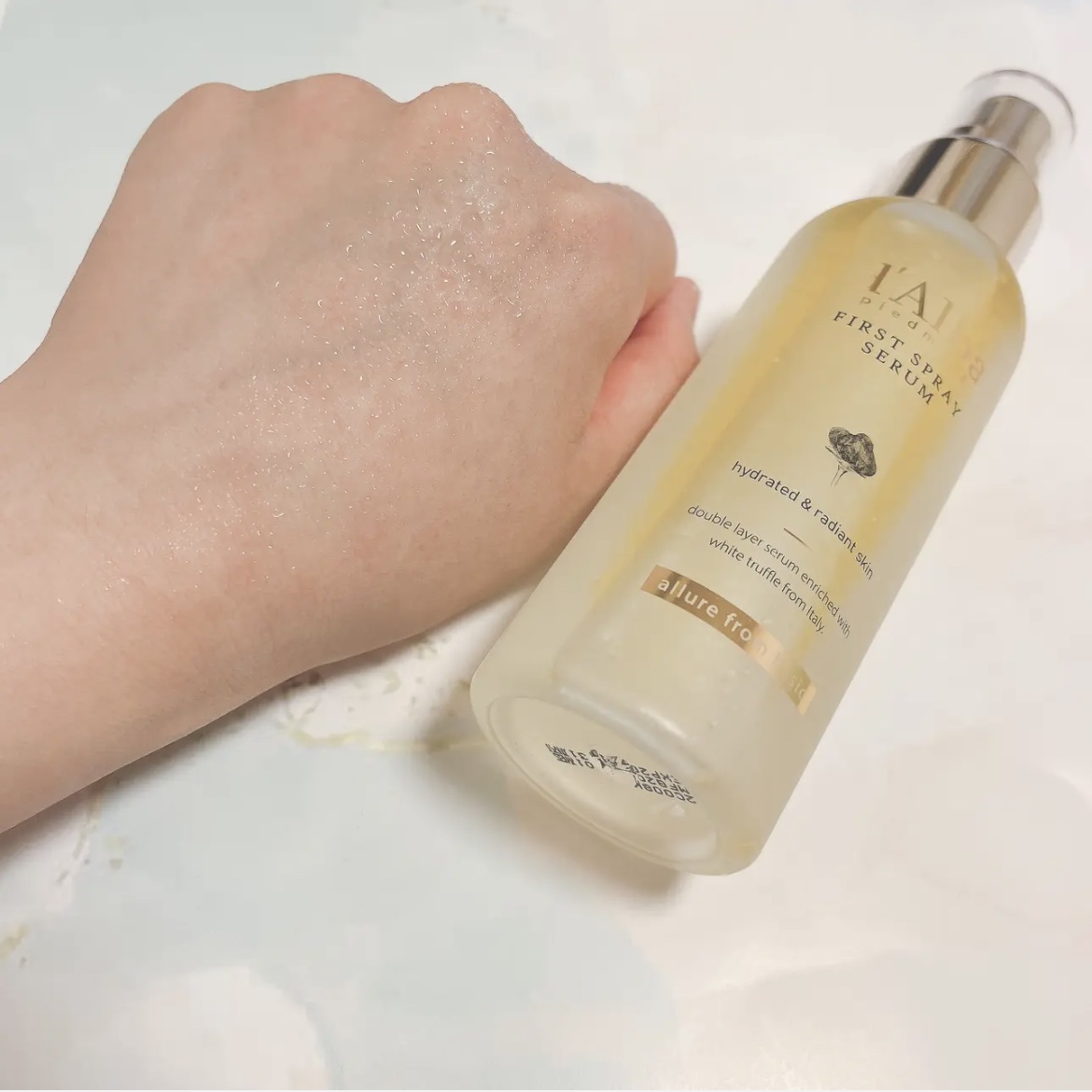 ダルバ ホワイトトリュフファーストスプレーセラム/ダルバ/ミスト状化粧水を使ったクチコミ（3枚目）