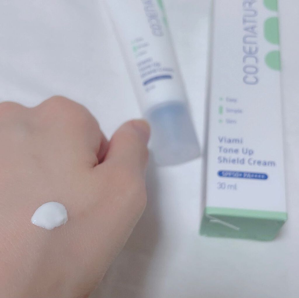 ビアミトーンアップシールドクリーム/CODENATURE/化粧下地を使ったクチコミ（1枚目）