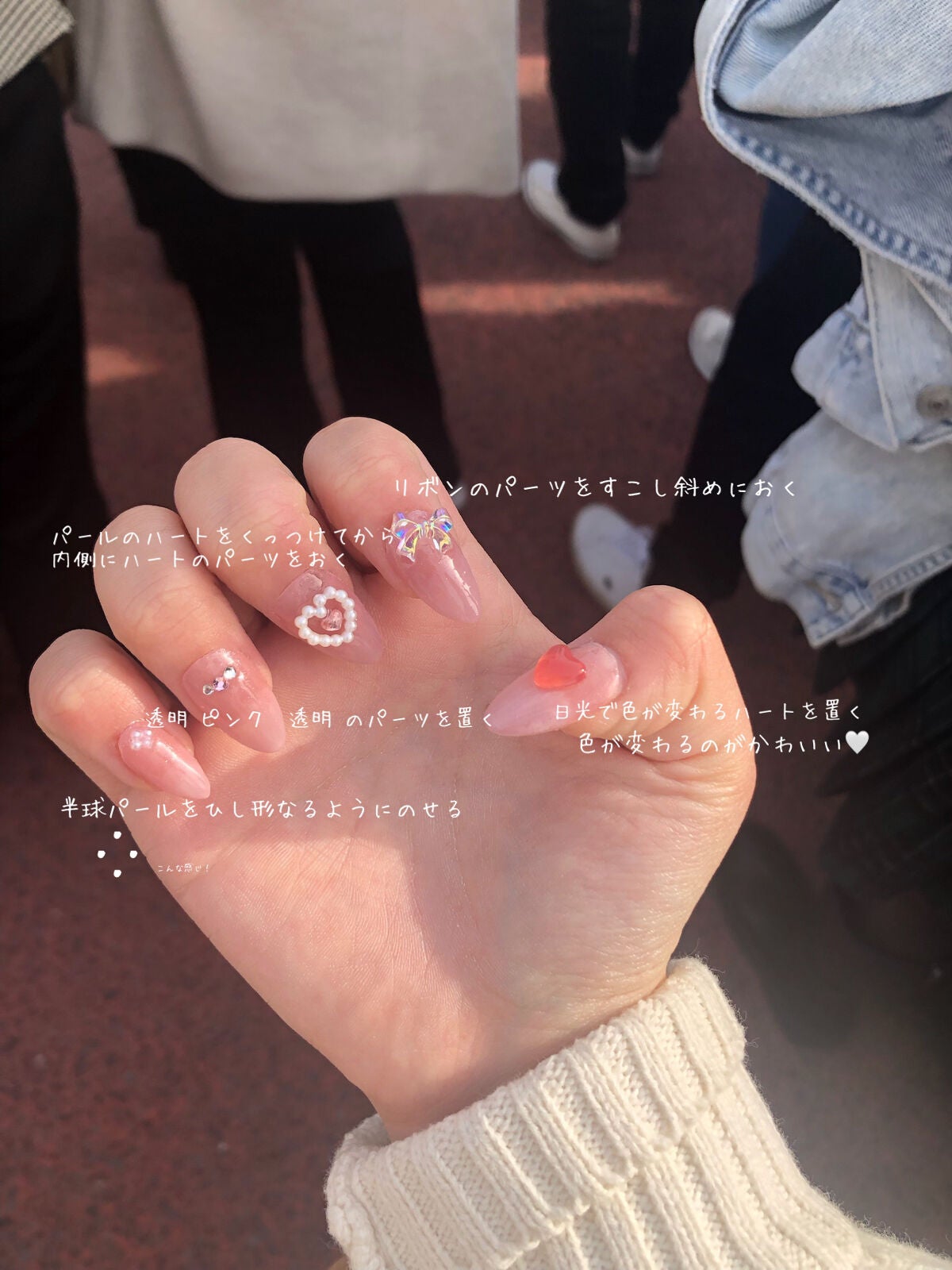 non.. on LIPS 「♥ワンホン風!中華ネイル♥カラージェル・セリアジェルネイルWh..」(2枚目)