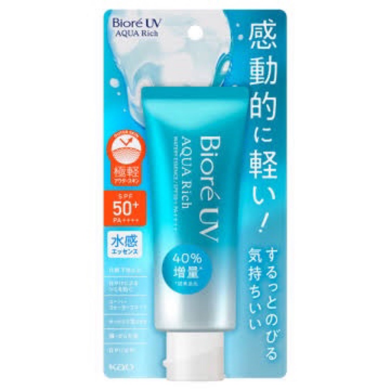 ビオレUV アクアリッチ ウォータリーエッセンス/ビオレ/日焼け止めローションを使ったクチコミ(2枚目)