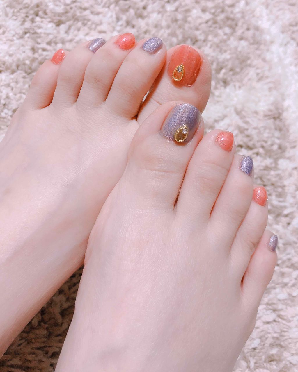 カラフルネイルズ キャンメイクを使った口コミ フットネイルチェンジ Revlonの新色 By ちむ 敏感肌 30代前半 Lips