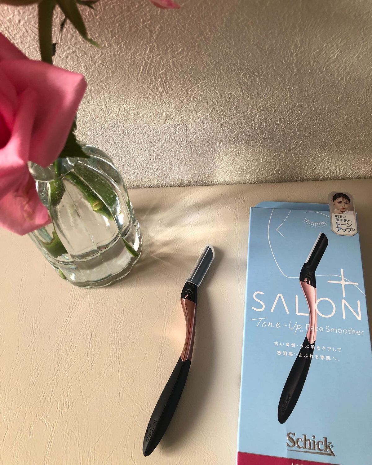 サロンプラス トーンアップ フェイススムーサー ホルダー（刃付き）/サロンプラス/シェーバーを使ったクチコミ（3枚目）