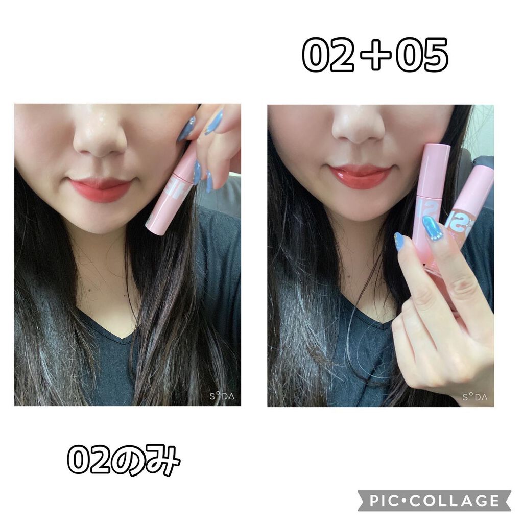 フラッフィリップティント/BLESSED MOON/リップティントを使ったクチコミ(4枚目)