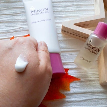 アミノモイスト エイジングケア ミルククリーム/ミノン/フェイスクリームを使ったクチコミ(2枚目)