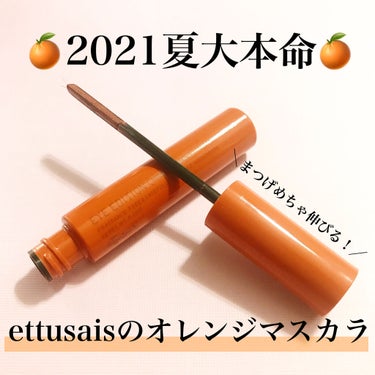 ettusais アイエディション　(マスカラベース)のクチコミ「【🧡今年の本命夏メイク！太陽に映えるオレンジマスカラ🧡】

こんにちは！Shellyです☀️
.....」（1枚目）