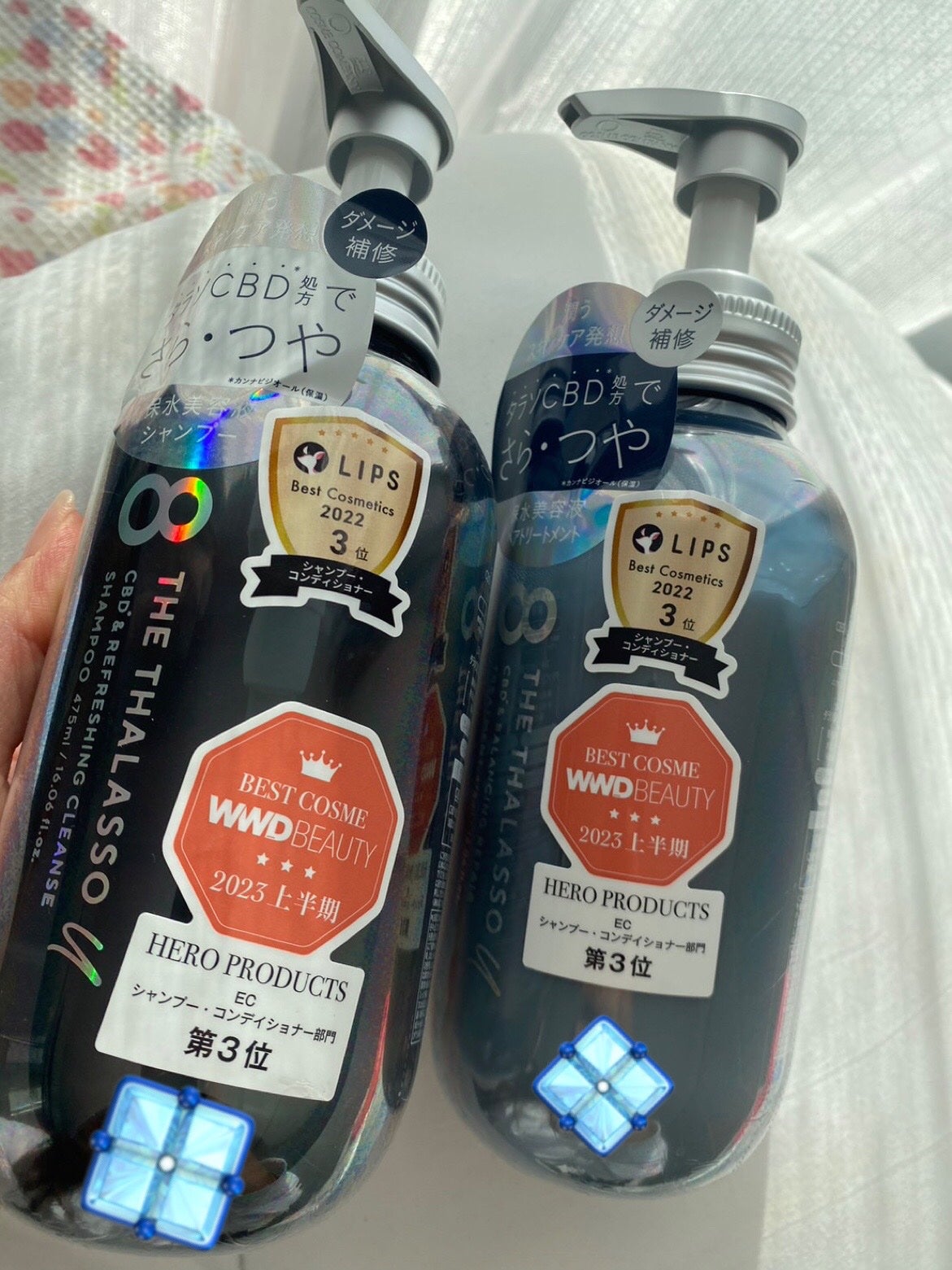 エイトザタラソ ユー CBD&リフレッシング クレンズ 美容液シャンプー/CBD&バランシング ダメージリペア 美容液ヘアトリートメント/エイトザタラソ/市販シャンプーを使ったクチコミ(1枚目)