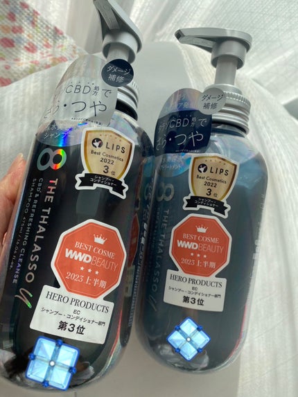エイトザタラソ ユー CBD&リフレッシング クレンズ 美容液シャンプー/CBD&バランシング ダメージリペア 美容液ヘアトリートメント/エイトザタラソ/市販シャンプーを使ったクチコミ(1枚目)