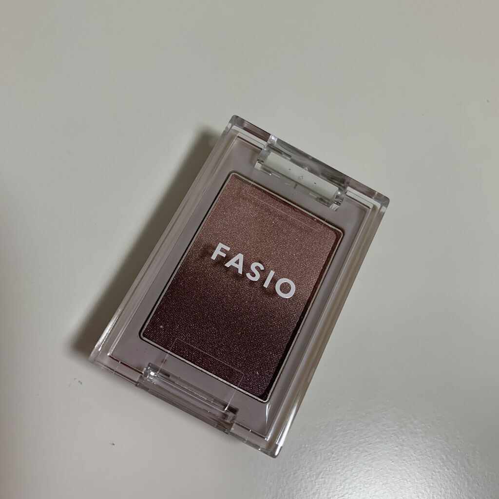 グラデーション アイカラー 01 モーブブラウン/FASIO/単色アイシャドウを使ったクチコミ（2枚目）