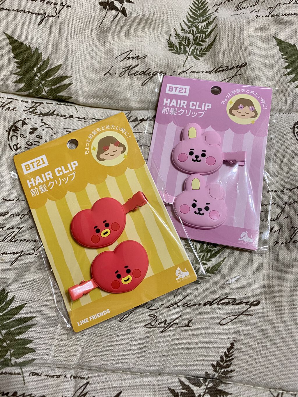 BT21 HAIRCLIP 前髪クリップ/LINE FRIENDS/ヘアアクセサリーを使ったクチコミ（1枚目）
