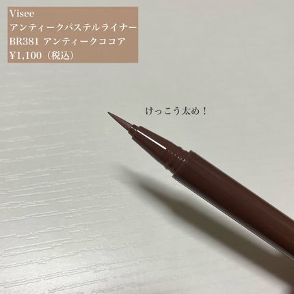 アンティークパステル ライナー/Visée/リキッドアイライナーを使ったクチコミ(2枚目)