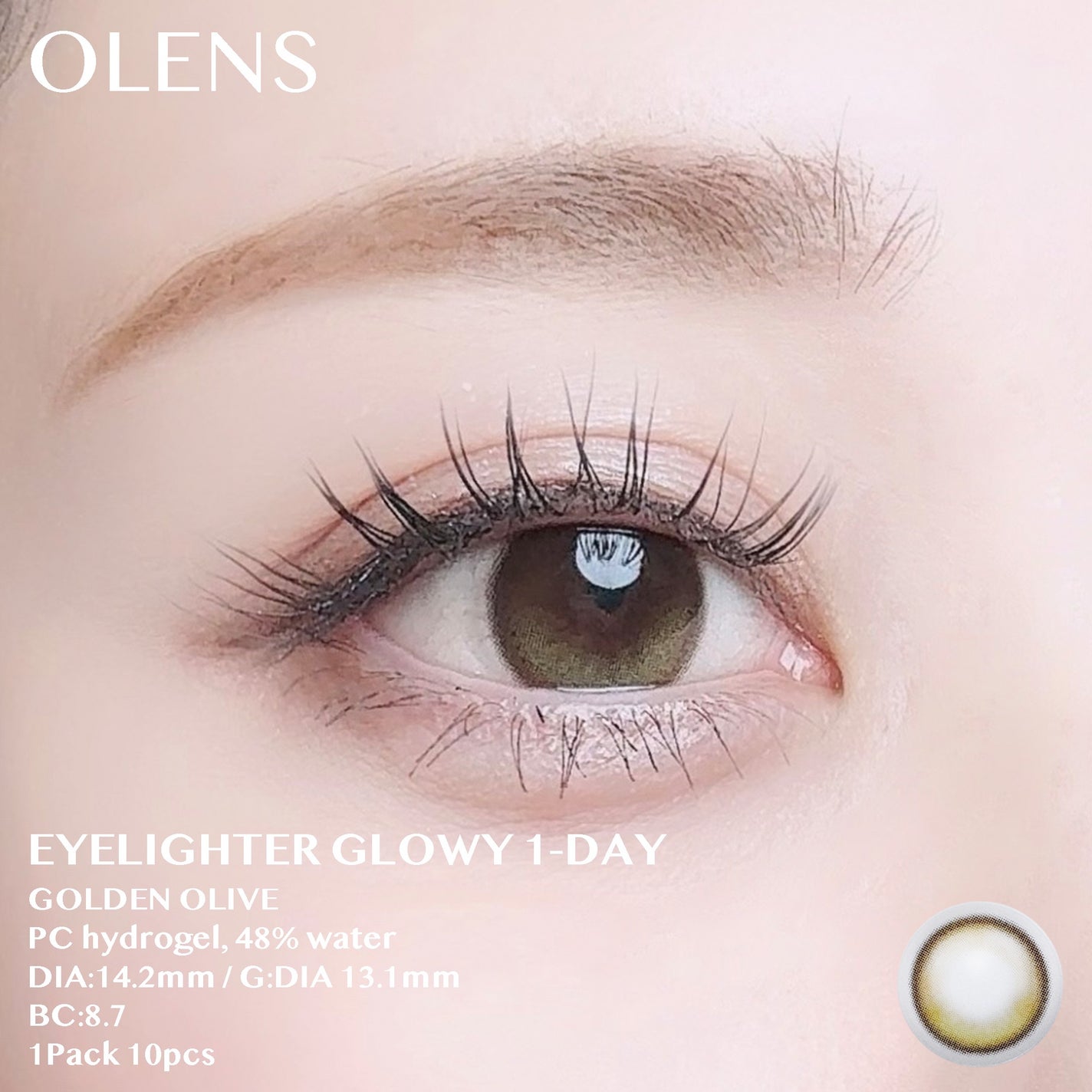 Glowy 1day/OLENS/ワンデー(1DAY)カラコンを使ったクチコミ(2枚目)