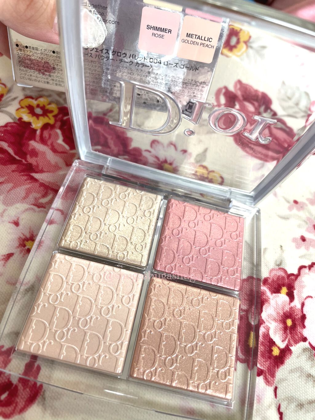 【旧】ディオール バックステージ フェイス グロウ パレット/Dior/ハイライトを使ったクチコミ（1枚目）