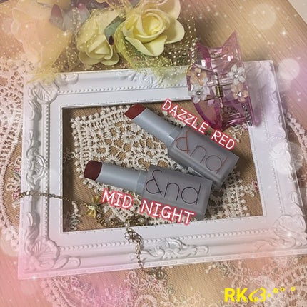 ゼロマットリップスティック 16 ダズルレッド/rom&nd/口紅を使ったクチコミ(1枚目)