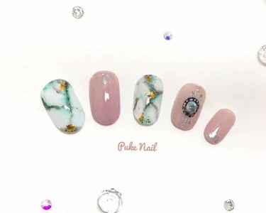 PUKE NAIL ニャンチャン＆足跡♡柄ネイル ネイルチップのクチコミ「オーダーサイズ無料ネイルチップ💖プケネイル💖ネイルチップ💖ネイリストおすすめネイルチップ💖春夏.....」（3枚目）