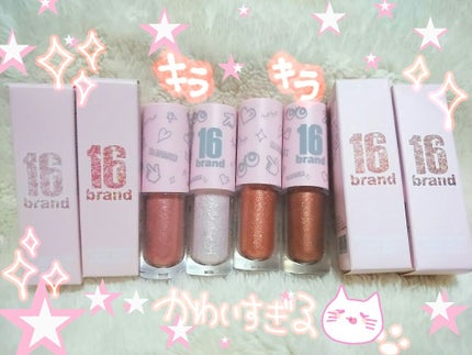 CANDYROCK SUGARPARTY/16BRAND/リキッドアイシャドウを使ったクチコミ(1枚目)
