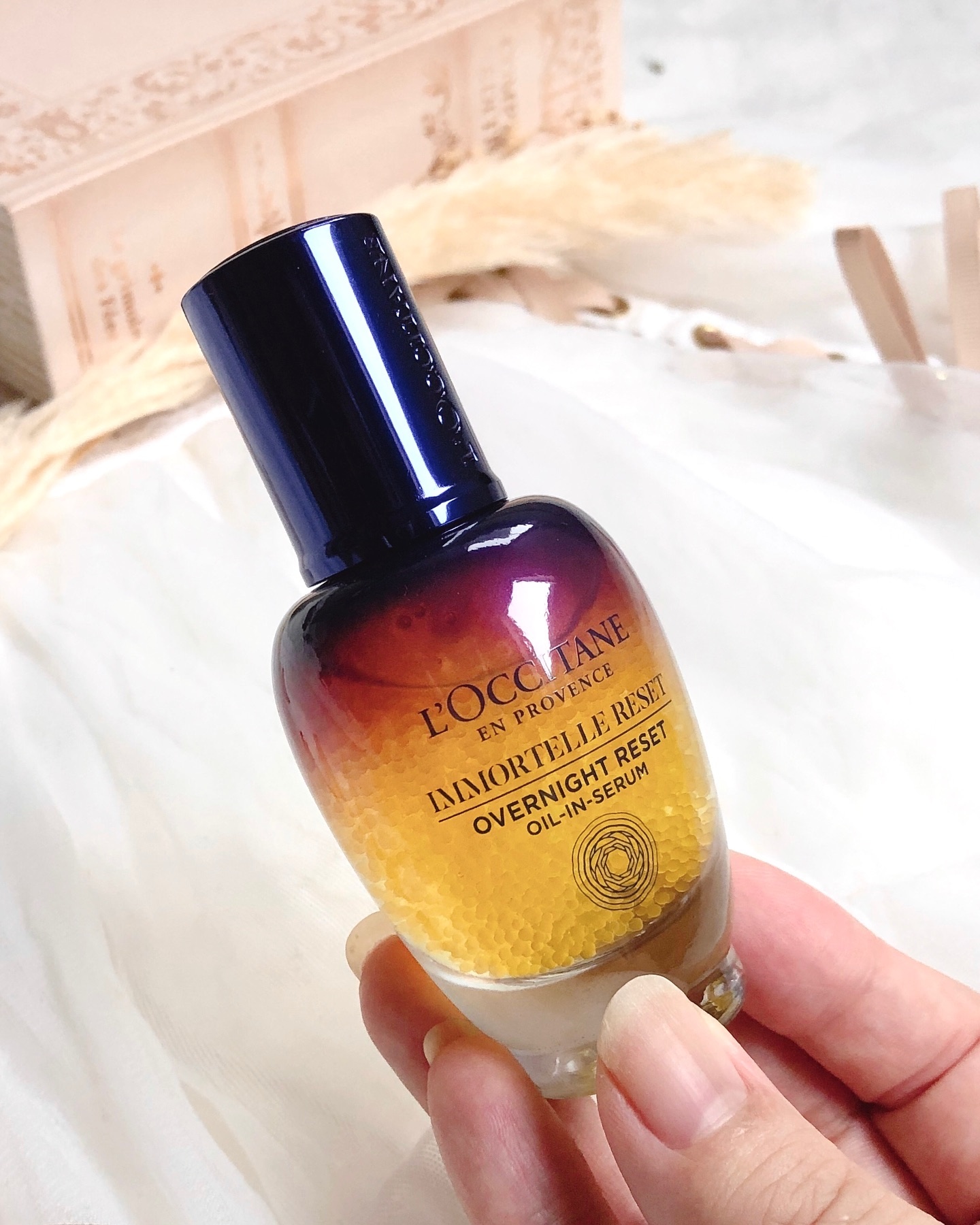 新品未開封　ロクシタン　イモーテルオーバーナイトリセット　渋谷限定袋付き 新品・未開封L\u0027OCCITANE IM オーバーナイトRセラムb (美容液