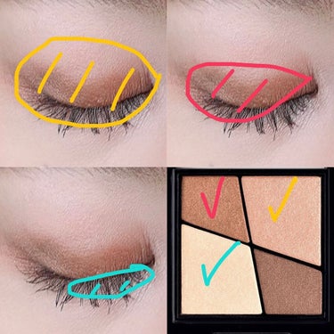 UR GLAM　VELVET EYE COLOR PALETTE/U R GLAM/パウダーアイシャドウを使ったクチコミ（2枚目）