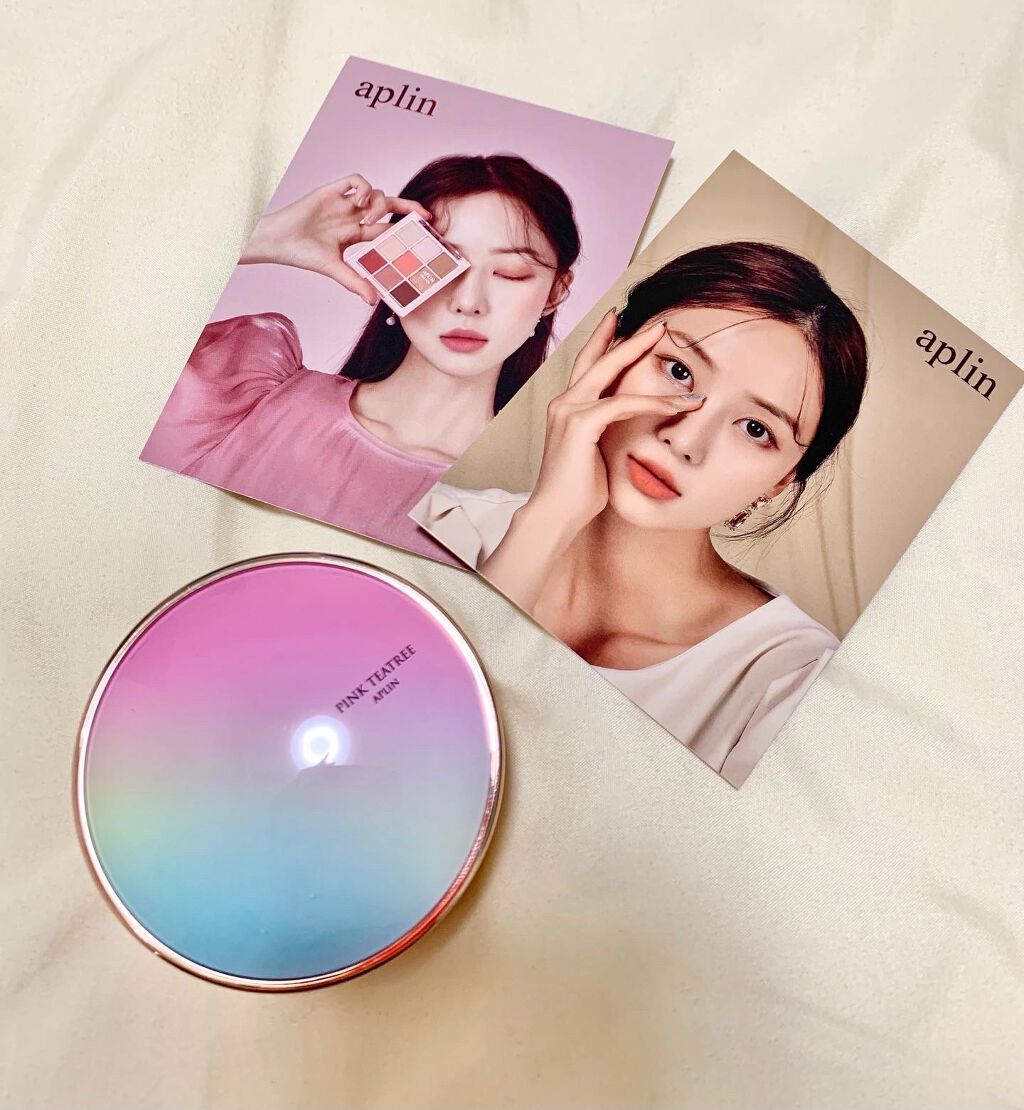 ピンクティーツリーカバークッション/APLIN/クッションファンデーションを使ったクチコミ(1枚目)