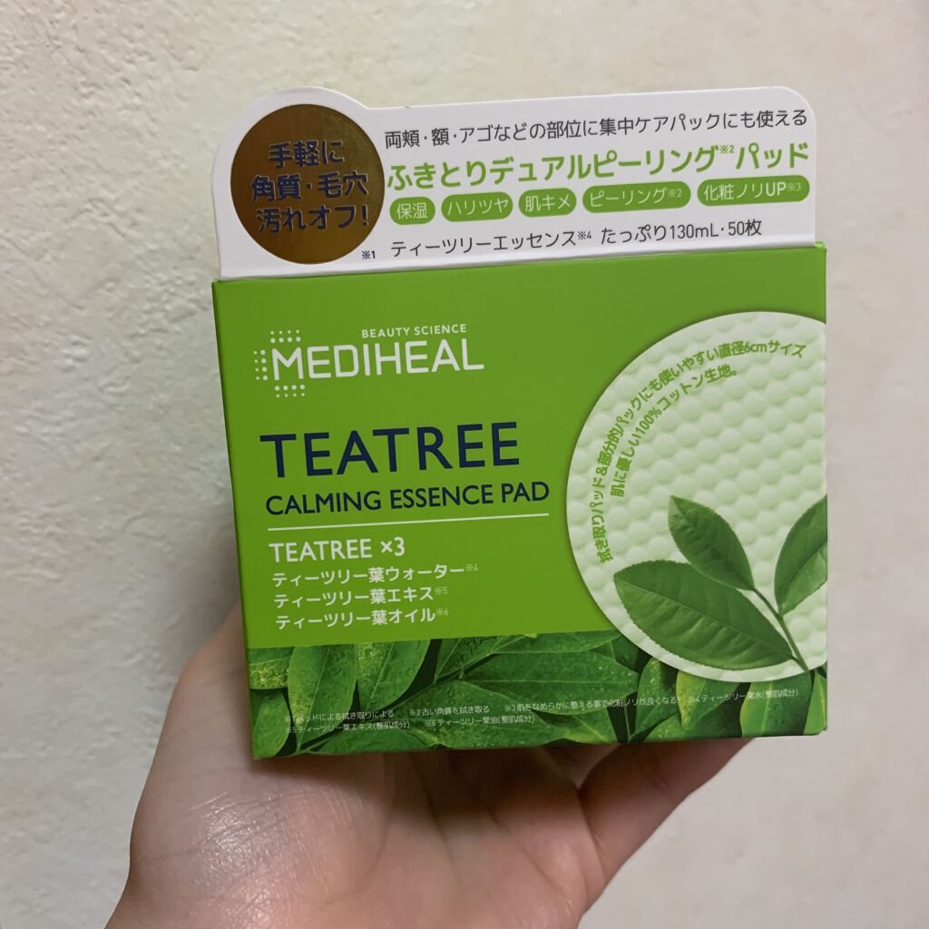 ティーツリーカーミングエッセンスパッド/MEDIHEAL/トナーパッドを使ったクチコミ（1枚目）