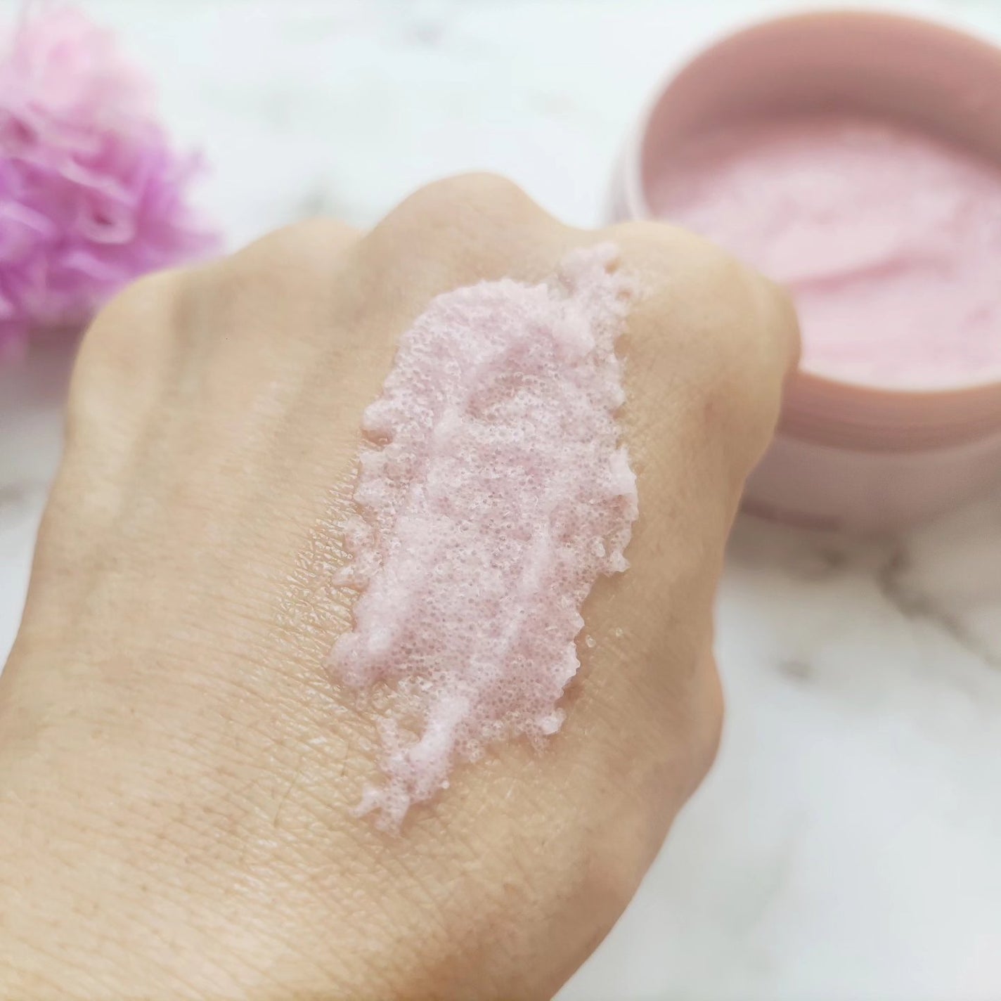 Q+Me スウィート ボム タラソ スクラブ/AGARISM/バスト・ヒップケアを使ったクチコミ(5枚目)