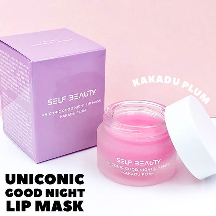 ユニコーングッドナイトリップマスク カカドゥプラム/SELF BEAUTY/リップマスクを使ったクチコミ(2枚目)