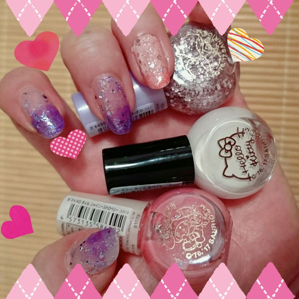 サンリオネイル/DAISO/マニキュアを使ったクチコミ(1枚目)