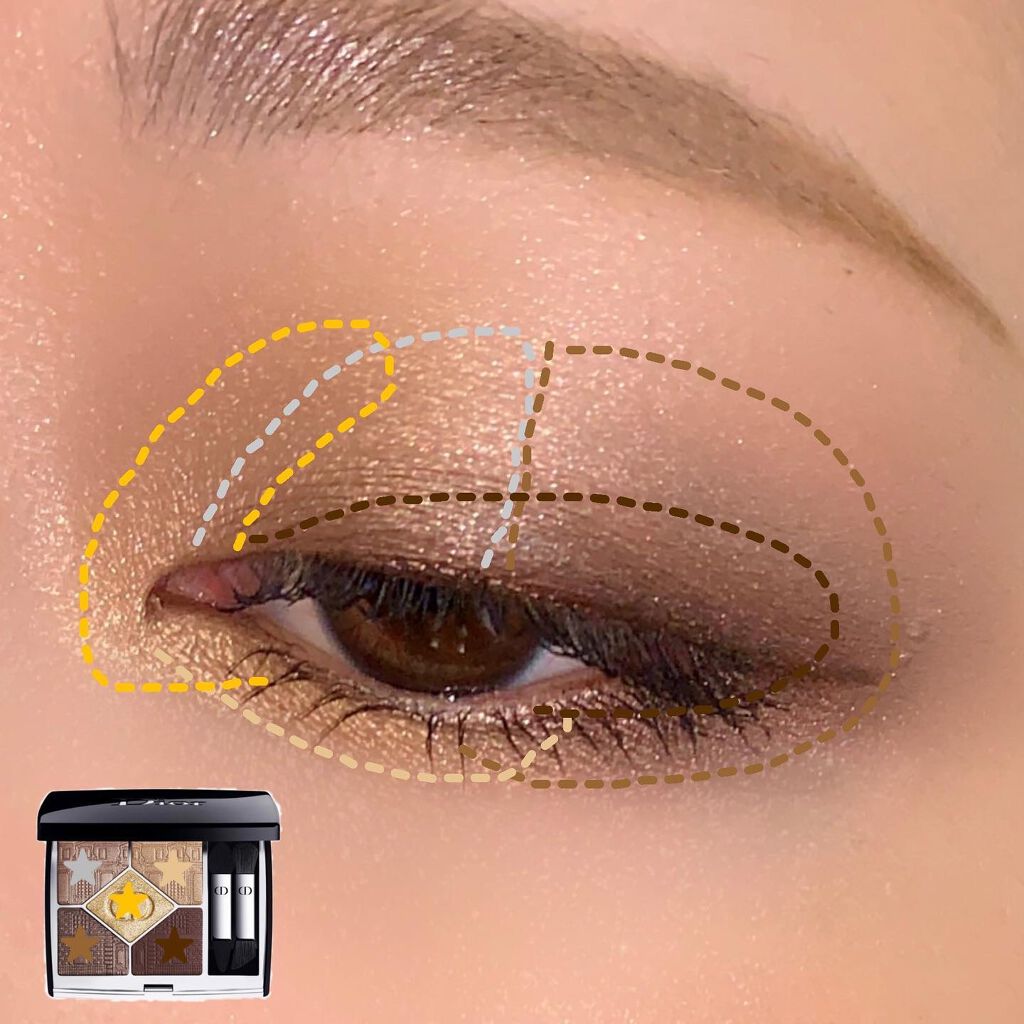 サンク クルール クチュール 〈アトリエ オブ ドリームズ〉/Dior/アイシャドウパレットを使ったクチコミ(5枚目)