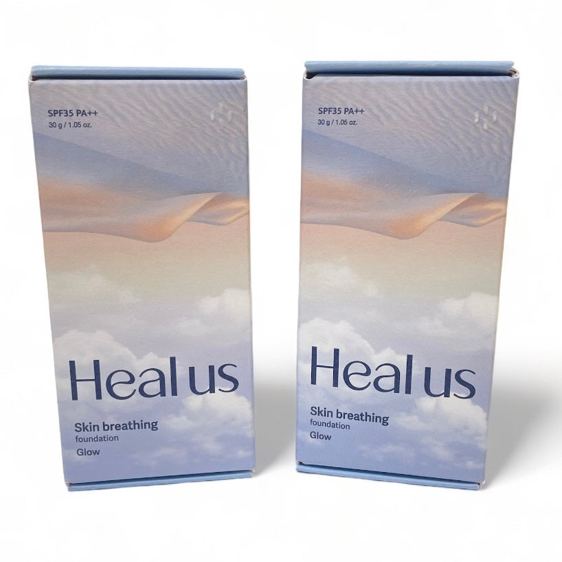 Skin breathing foundation Glow/Healus/リキッドファンデーションを使ったクチコミ(8枚目)