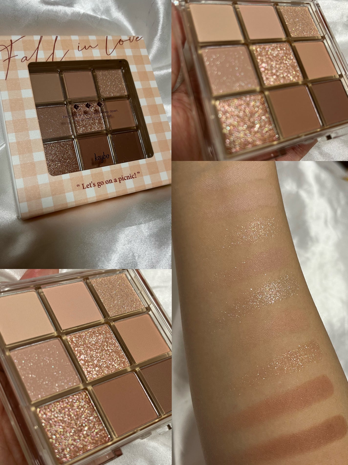 KEYBO FALL IN LOVE SHADOW PALETTE/keybo/アイシャドウパレットを使ったクチコミ(2枚目)