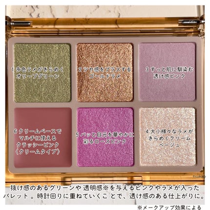 フーミー 時計回りパレット/WHOMEE/アイシャドウパレットを使ったクチコミ(4枚目)