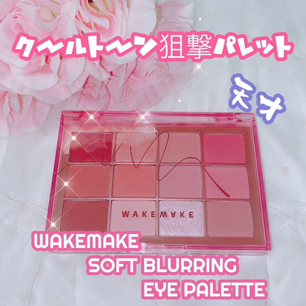 ソフトブラーリングアイパレット/wakemake/アイシャドウパレットを使ったクチコミ(1枚目)