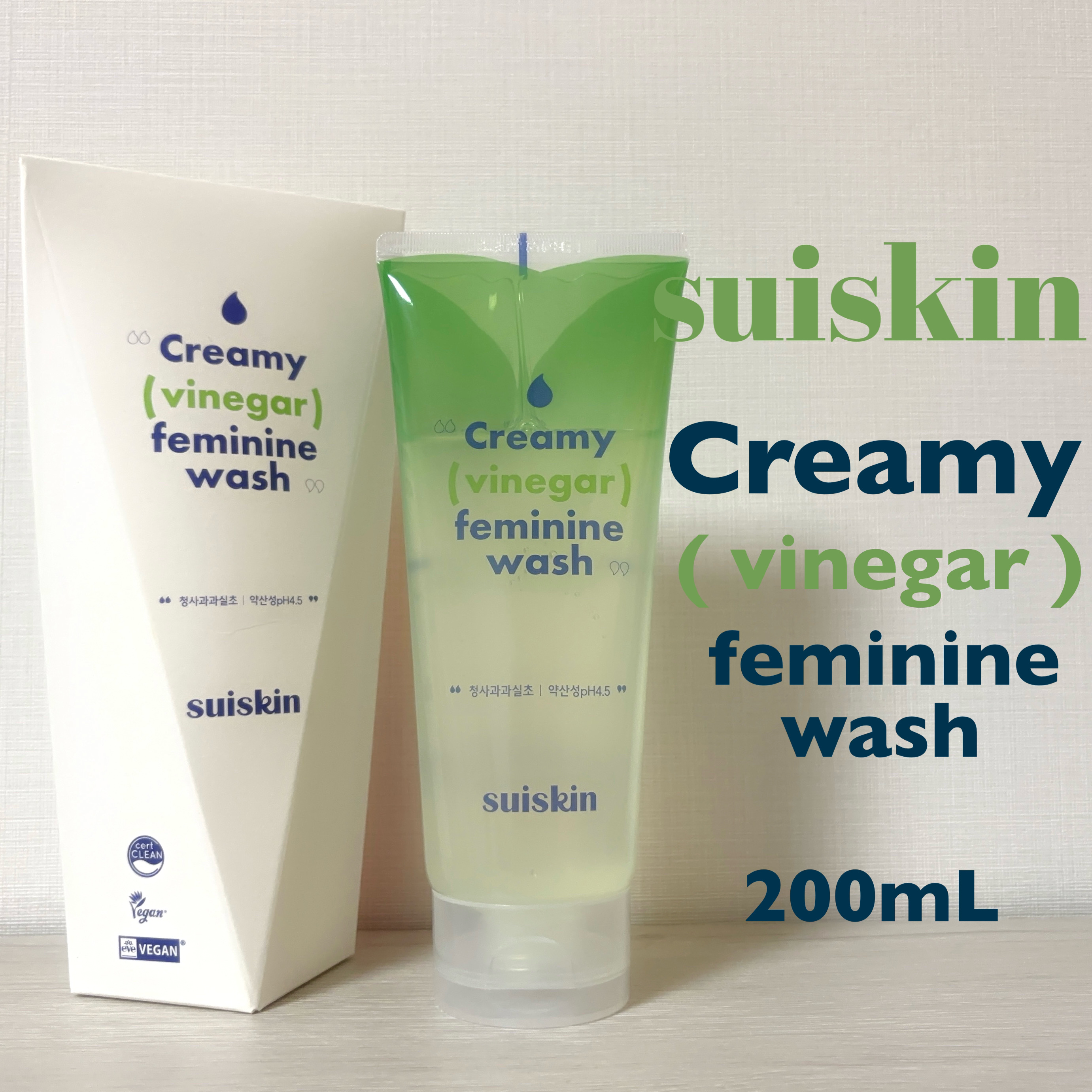 クリーミービネガーフェミニンウォッシュ/suiskin/ボディソープを使ったクチコミ（1枚目）