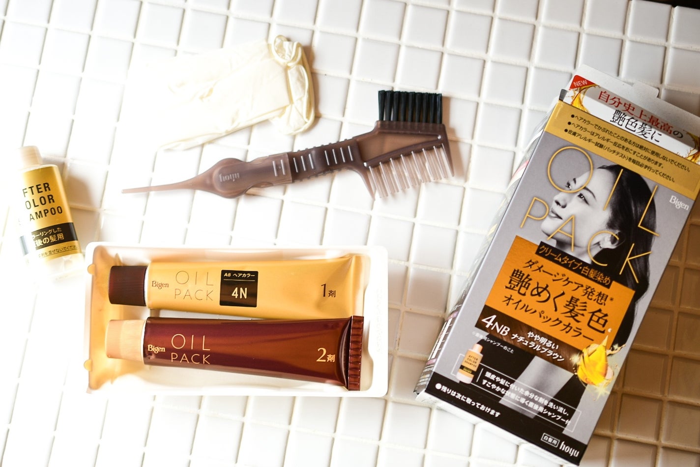 オイルパックカラー/ビゲン/ヘアカラーを使ったクチコミ(1枚目)