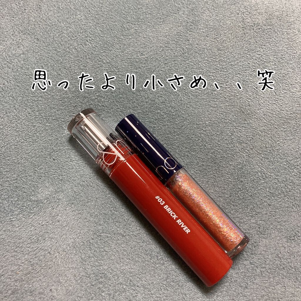 リキッド グリッター シャドウ/rom&nd/グリッターを使ったクチコミ（3枚目）