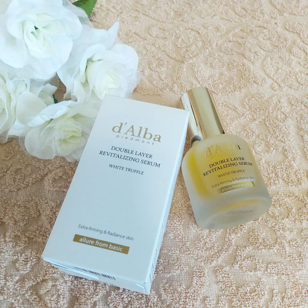 ホワイトトリュフダブルレイヤーリバイタライジングセラム/ダルバ/美容液を使ったクチコミ（2枚目）