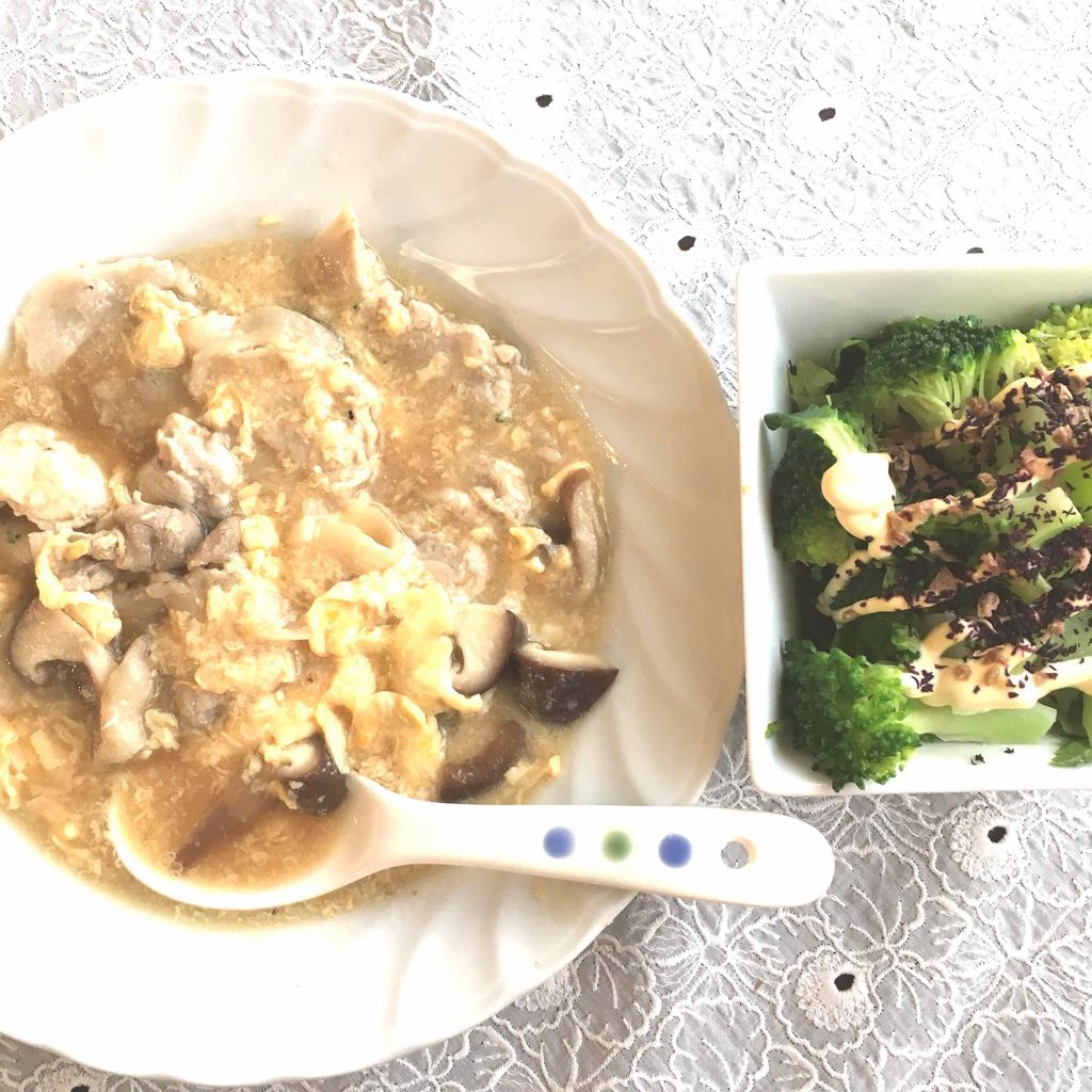 しずか on LIPS 「①豚肉ときのこのサンラータン(ラー油なかったらサンラータンとは..」(1枚目)