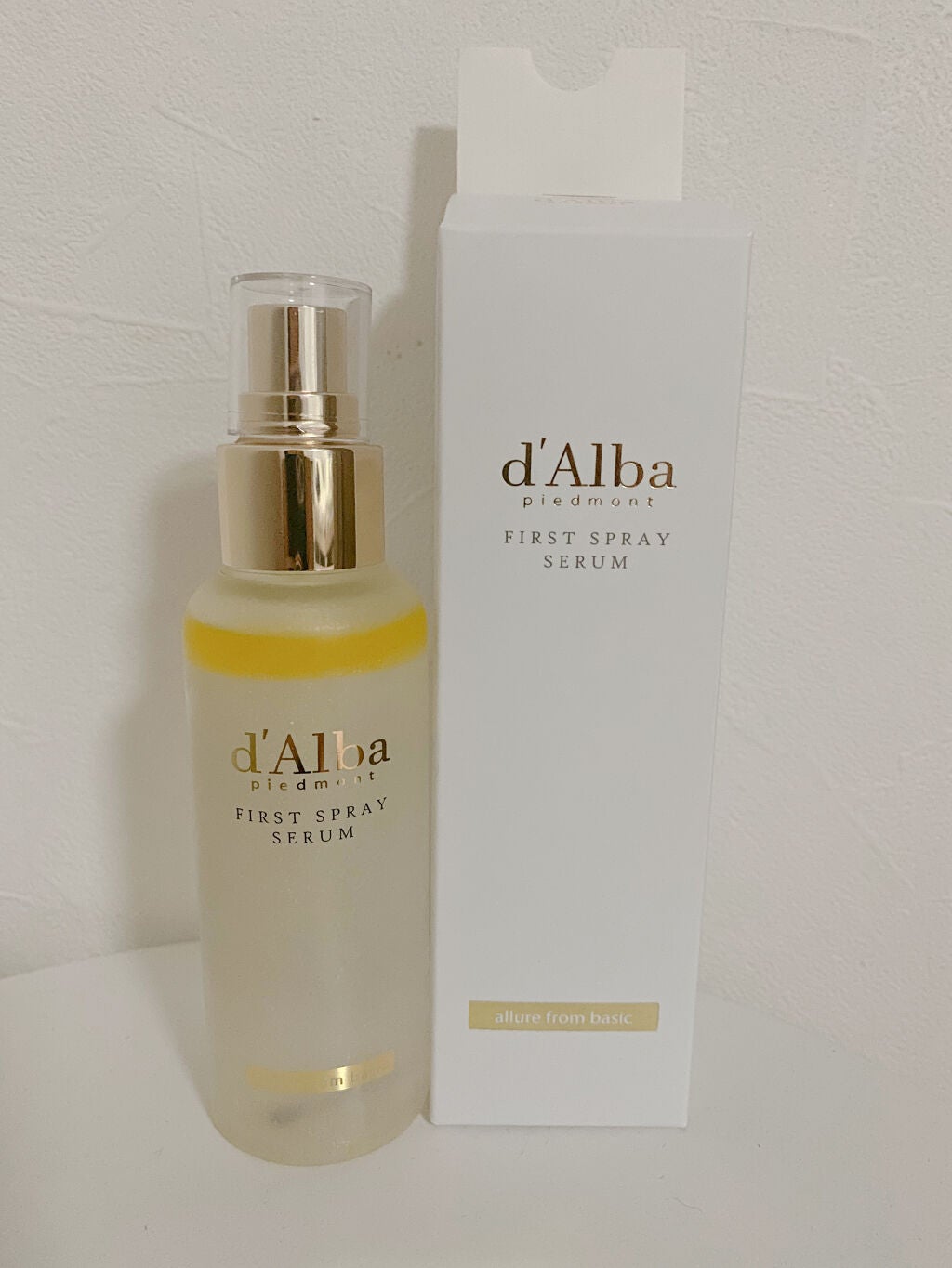 ダルバ ホワイトトリュフファーストスプレーセラム/ダルバ/ミスト状化粧水を使ったクチコミ(1枚目)