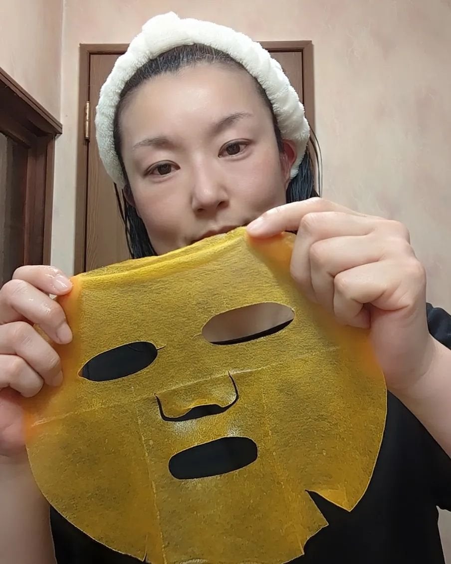 5番 白玉グルタチオンCふりかけマスク/numbuzin/シートマスク・パックを使ったクチコミ(3枚目)