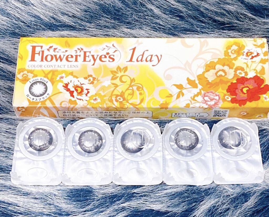 フラワーアイズ ワンデー/株式会社ビューフロンティア/ワンデー(1DAY)カラコンを使ったクチコミ(1枚目)