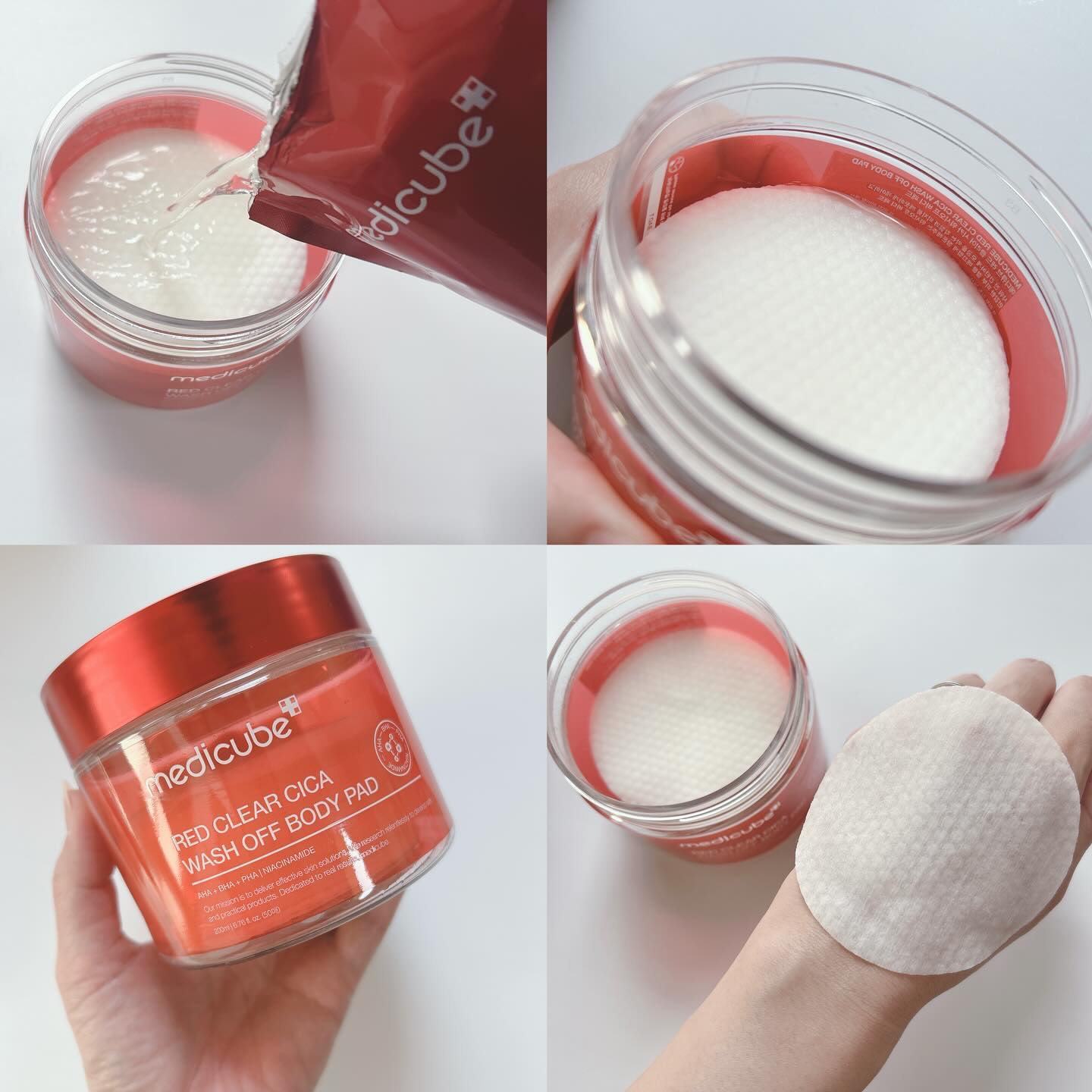 レッドシカ洗い流すボディパッド/MEDICUBE/ボディシートを使ったクチコミ（3枚目）